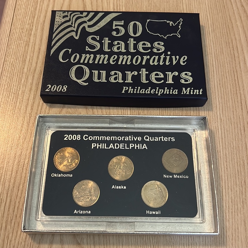 50 States Commemorative Quarters Philadelphia Mint Year 2008